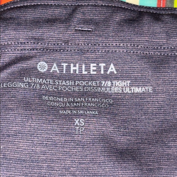 Athleta ultimate stash pocket size extra small great condition fast shipping - Picture 5 of 12